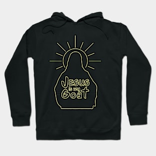 Jesus is my Goat - Neon Yellow Hoodie